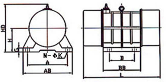 YZU振動(dòng)篩技術(shù)參數(shù)：振動(dòng)力kn：1-15額定功率kw：0.09-1.5